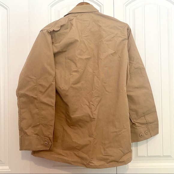 Tru Spec Professional Grade Khaki Uniform Button Up Shirt - Picture 6 of 8